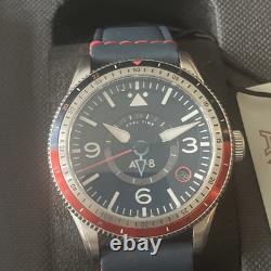 (SOLD OUT) AVI-8 Flyboy Airmaster Automatic GMT Watch Cockpit Blue AV-4128-04