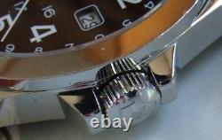 SWISS ARMY Mens INFANTRY DUAL TIME GMTSapphire GlassBlack DialNEW LeatherOMG