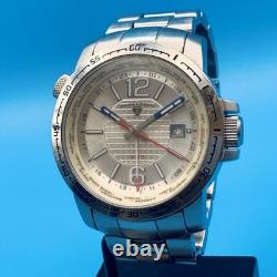 SWISS LEGEND GMT WORLDTIMER Men's Wristwatch Swiss Movt St Steel Works New Batt
