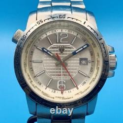 SWISS LEGEND GMT WORLDTIMER Men's Wristwatch Swiss Movt St Steel Works New Batt
