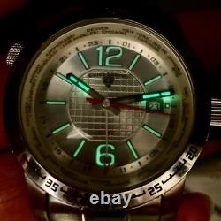 SWISS LEGEND GMT WORLDTIMER Men's Wristwatch Swiss Movt St Steel Works New Batt
