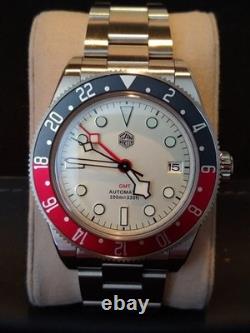 San Martin SN0109-G GMT NH34 Pepsi Bezel Cream Dial
