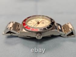 San Martin SN0109-G GMT NH34 Pepsi Bezel Cream Dial