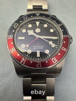 San Martin Sn0109 Gmt Automatic, Sapphire Crystal, Pepsi Bezel