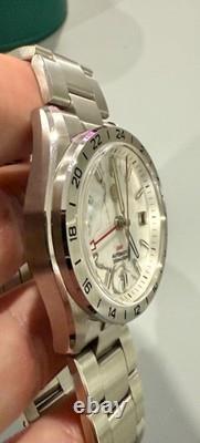 San Martin White Marble Gemstone NH34 GMT Automatic Watch SN0129GB