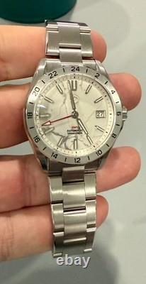 San Martin White Marble Gemstone NH34 GMT Automatic Watch SN0129GB