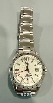 San Martin White Marble Gemstone NH34 GMT Automatic Watch SN0129GB