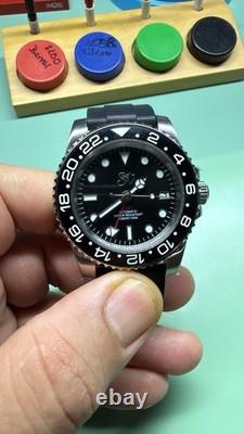 Santana Watch Works 40mm GMT Automatic Black Dial, Ceramic Bezel