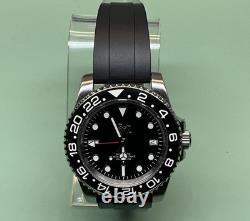 Santana Watch Works 40mm GMT Automatic Black Dial, Ceramic Bezel