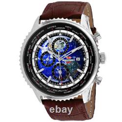 Seapro Men's Meridian World Timer GMT Blue Dial Watch SP7131