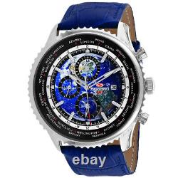 Seapro Men's Meridian World Timer GMT Blue Dial Watch SP7132