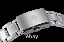 Seestern GMT S446. GS Sapphire Crystal Mechanical Mens NH34 Watch SEAGULL 1963