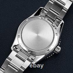 Seestern GMT S456. BW Sapphire Crystal Mechanical Mens NH34 Watch SEAGULL 1963