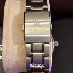 Seestern GMT S456. BW Teal Blue MOP Automatic Mens NH34 Watch SEAGULL 1963