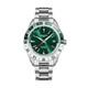 Seestern S456 GMT Automatic Burst Green Dial with Dual Color Sapphire Bezel