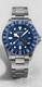 Seestern S462 GMT Automatic 200m Diver Blue Dial 24-Hour Bezel Watch Box Papers