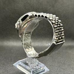 Seikmod GMTEIKO Black GMT Aut Sapphire Ceramic Bezel Jubilee Strap