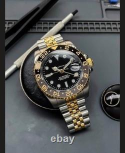 Seikmod GMTEIKO Midnight Gold GMT NH34 Automatic Sapphire Jubilee