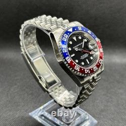 Seikmod GMTEIKO Pepsi Ceramic Bezel NH34 Aut GMT Sapphire 40mm Jubilee