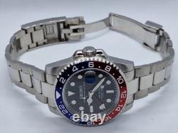 Seikmod GMTEIKO Pepsi GMT Red Blue Bezel NH34 Aut Sapphire Ceramic