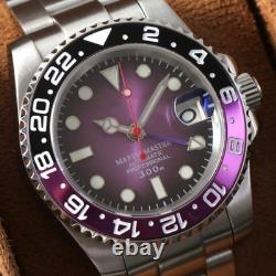 Seikmod GMTEIKO Purple Fade Dial NH34 GMT Sapphire Aut