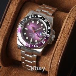 Seikmod GMTEIKO Purple Fade Dial NH34 GMT Sapphire Aut