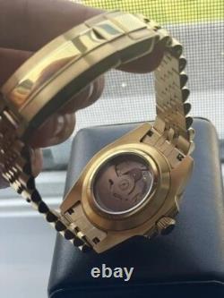 Seikmod GMTEIKO Rootbeer NH34 GMT Aut Sapphire Gold 40mm Jubilee