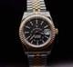 Seikmod GMTEIKO Two-Tone Black Dial NH34 GMT Aut Sapphire Fluted Bezel 40mm