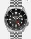 Seiko 5 Five Sports SSK001 J1 GMT Automatic Watch Black Dial Made Japan