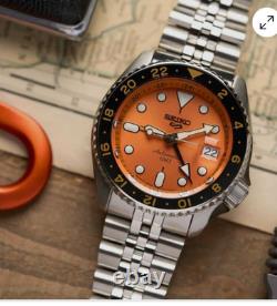 Seiko 5 Five Sports SSK005 GMT Automatic Watch 100 Meter Orange Dial Made Japan