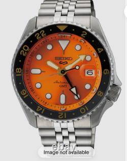 Seiko 5 Five Sports SSK005 GMT Automatic Watch 100 Meter Orange Dial Made Japan