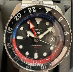Seiko 5 Five Sports SSK019 GMT Automatic Watch 100 Meter Black Dial Made Japan