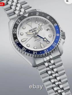 Seiko 5 Five Sports SSK033 GMT Automatic Watch 100 Meter White Dial Made Japan