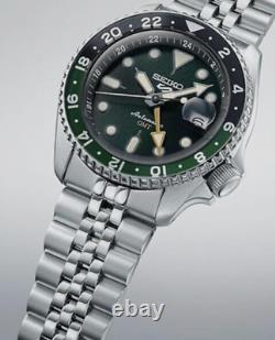Seiko 5 Five Sports SSK035 GMT Automatic Watch 100 Meter Green Dial Made Japan