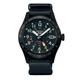 Seiko 5 Sports Automatic GMT Black Dial Leather Strap Watch SSK025