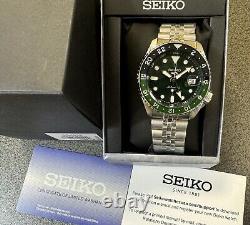 Seiko 5 Sports Automatic GMT Steel Band Green Dial Watch SSK035 New Japan Made