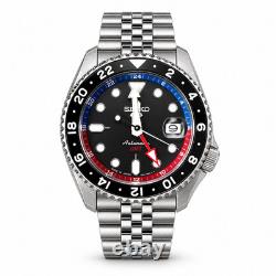 Seiko 5 Sports Automatic GMT Watch 42.5mm Grey Dial Watch SSK019