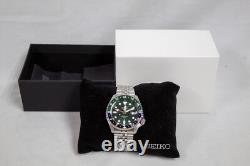 Seiko 5 Sports Automatic Watch with Green Dial GMT Series Men's Watch