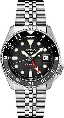 Seiko 5 Sports GMT SSK001 Black Dial Stainless Steel Automatic SSK001K1