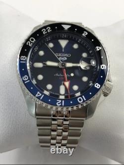 Seiko 5 Sports SKX GMT Automatic Blue Dial Stainless Steel Men's Watch SSK003