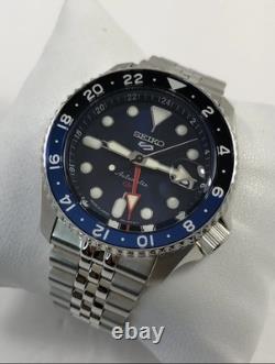Seiko 5 Sports SKX GMT Automatic Blue Dial Stainless Steel Men's Watch SSK003
