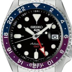 Seiko 5 Sports SKX GMT SBSC021 Japan Limited Automatic Men's Watch Blue Purple