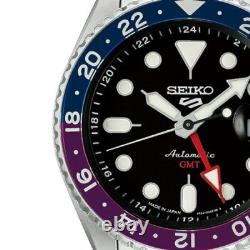 Seiko 5 Sports SKX GMT SBSC021 Japan Limited Automatic Men's Watch Blue Purple