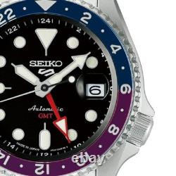Seiko 5 Sports SKX GMT SBSC021 Japan Limited Automatic Men's Watch Blue Purple