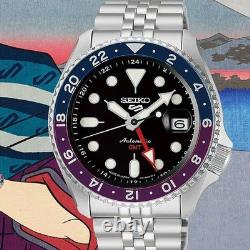 Seiko 5 Sports SKX Series Mechanical GMT SBSC021 Men's Silver