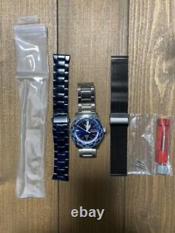 Seiko 5 Sports SRP125 Cal. 4R30 GMT World Time Automatic Mens Watch Auth Works