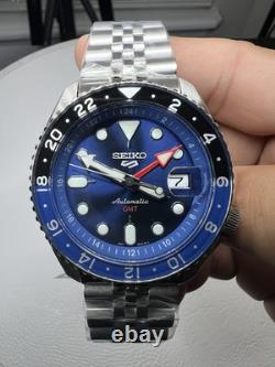 Seiko 5 Sports SSK003K1 Automatic Watch 42.5mm GMT Blue Dial