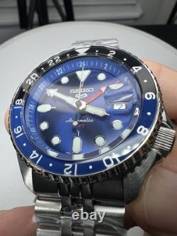 Seiko 5 Sports SSK003K1 Automatic Watch 42.5mm GMT Blue Dial
