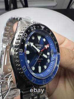 Seiko 5 Sports SSK003K1 Automatic Watch 42.5mm GMT Blue Dial