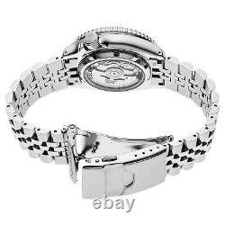 Seiko 5 Sports SSK005 42.5 mm Orange Dial GMT Cyclops Automatic Men Watch 4R34